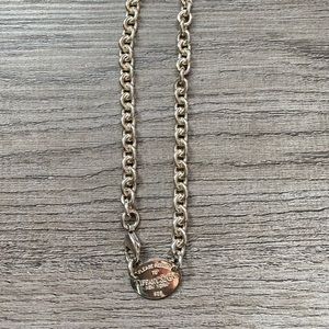 Return to Tiffany Oval tag Necklace